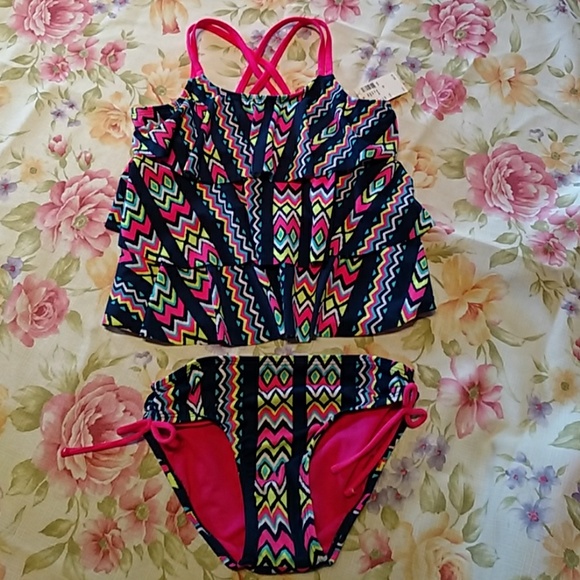 Justice Other - Justice Girls 2Piece Bathing Suit Sz 10 New